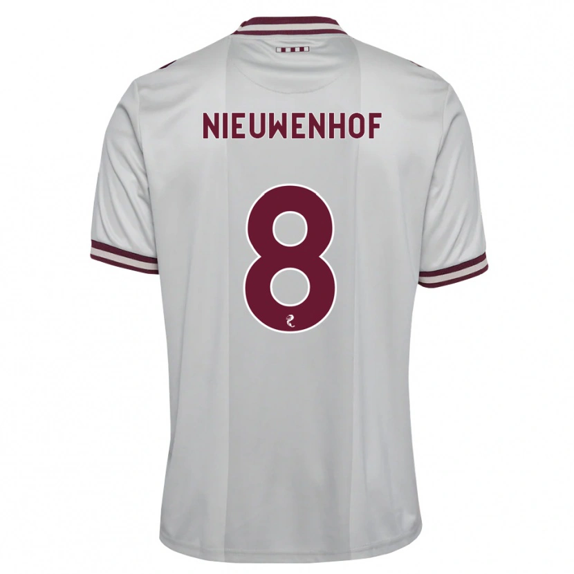 Danxen Mujer Camiseta Calem Nieuwenhof #8 Blanco Borgoña 2ª Equipación 2026/27 La Camisa México