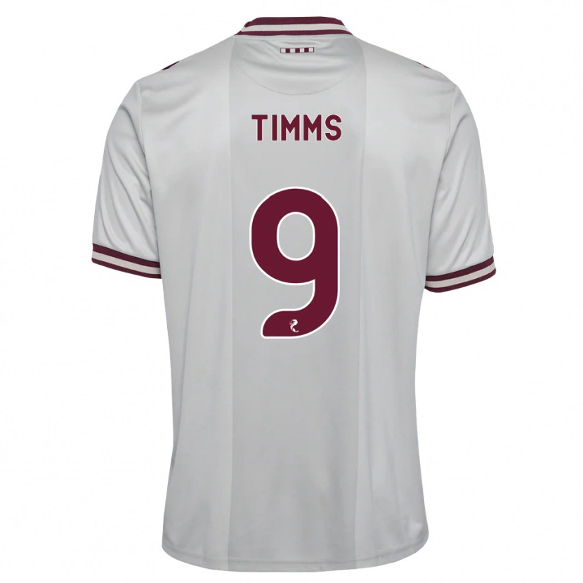 Danxen Mujer Camiseta Georgia Timms #9 Blanco Borgoña 2ª Equipación 2026/27 La Camisa México