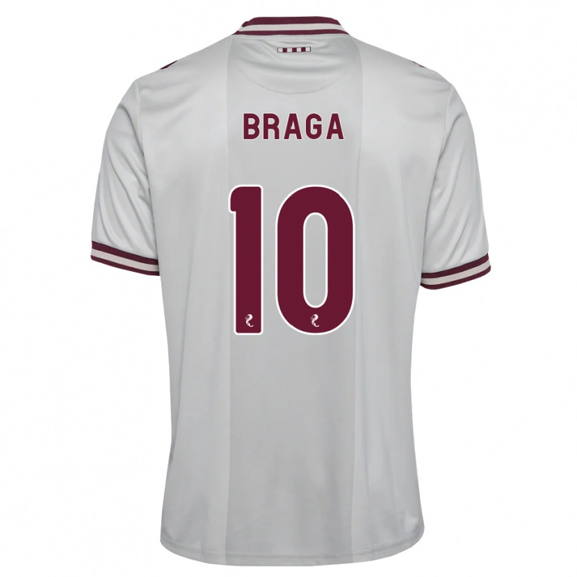 Danxen Mujer Camiseta Cláudio Braga #10 Blanco Borgoña 2ª Equipación 2026/27 La Camisa México