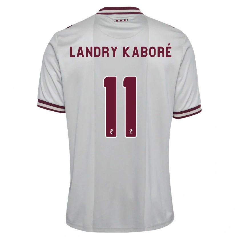 Danxen Mujer Camiseta Pierre Landry Kaboré #11 Blanco Borgoña 2ª Equipación 2026/27 La Camisa México