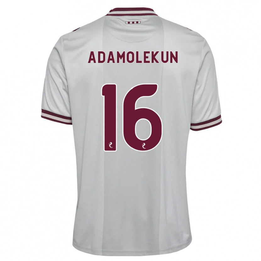 Danxen Mujer Camiseta Olufolasade Adamolekun #16 Blanco Borgoña 2ª Equipación 2026/27 La Camisa México