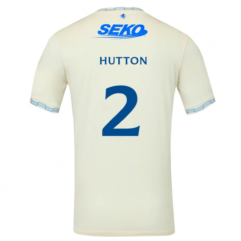 Danxen Mujer Camiseta Ben Hutton #2 Azul Cielo Profundo Blanco 2ª Equipación 2026/27 La Camisa México
