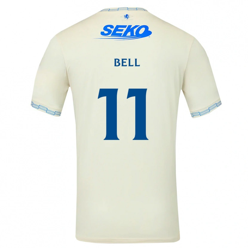Danxen Mujer Camiseta Megan Bell #11 Azul Cielo Profundo Blanco 2ª Equipación 2026/27 La Camisa México