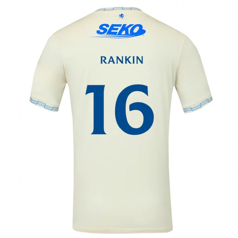 Danxen Mujer Camiseta Luca Rankin #16 Azul Cielo Profundo Blanco 2ª Equipación 2026/27 La Camisa México