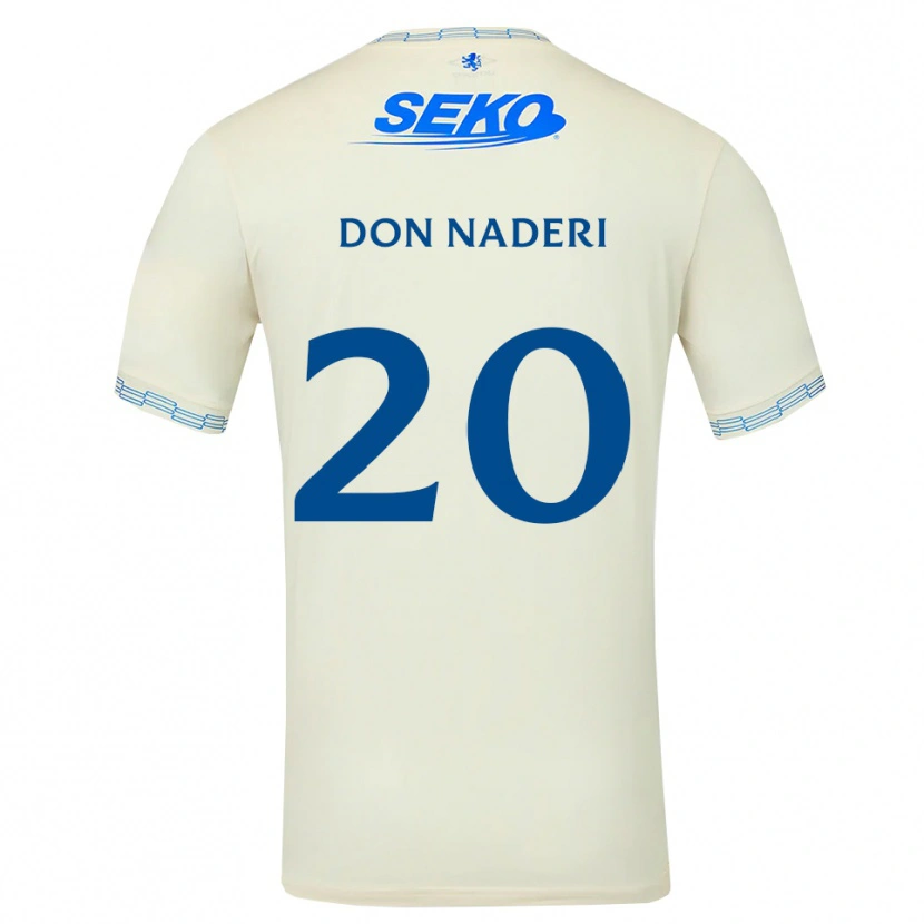 Danxen Mujer Camiseta Ryan Naderi #20 Azul Cielo Profundo Blanco 2ª Equipación 2026/27 La Camisa México