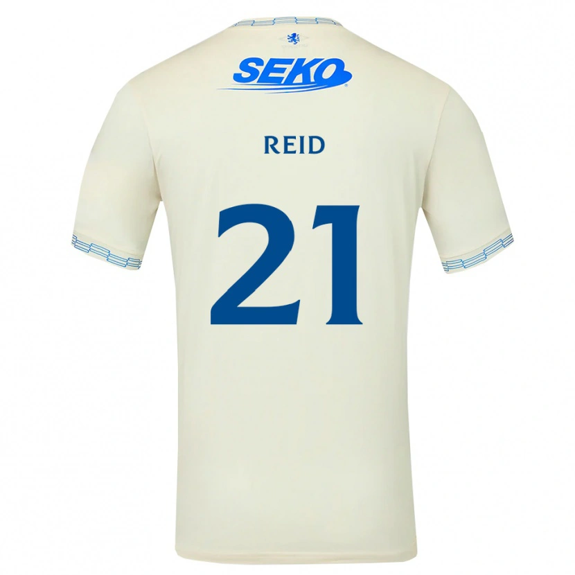 Danxen Mujer Camiseta Sam Reid #21 Azul Cielo Profundo Blanco 2ª Equipación 2026/27 La Camisa México