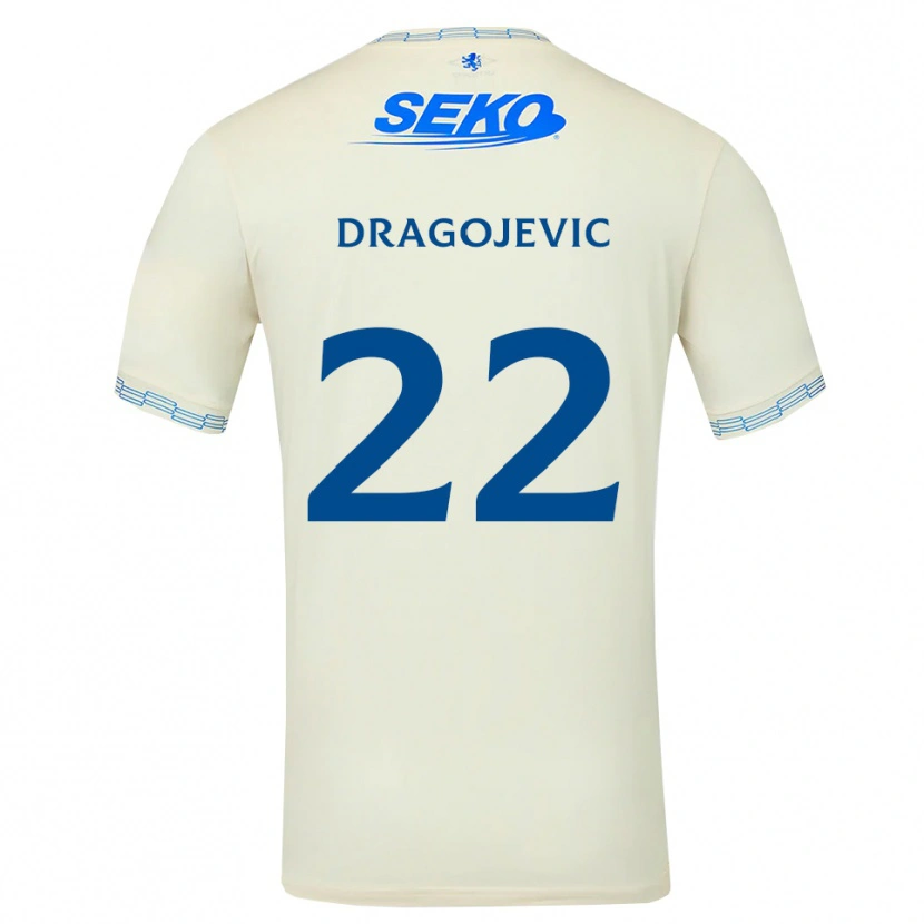 Danxen Mujer Camiseta Vanja Dragojevic #22 Azul Cielo Profundo Blanco 2ª Equipación 2026/27 La Camisa México