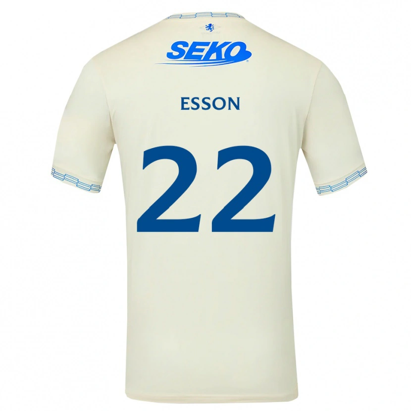 Danxen Mujer Camiseta Victoria Esson #22 Azul Cielo Profundo Blanco 2ª Equipación 2026/27 La Camisa México
