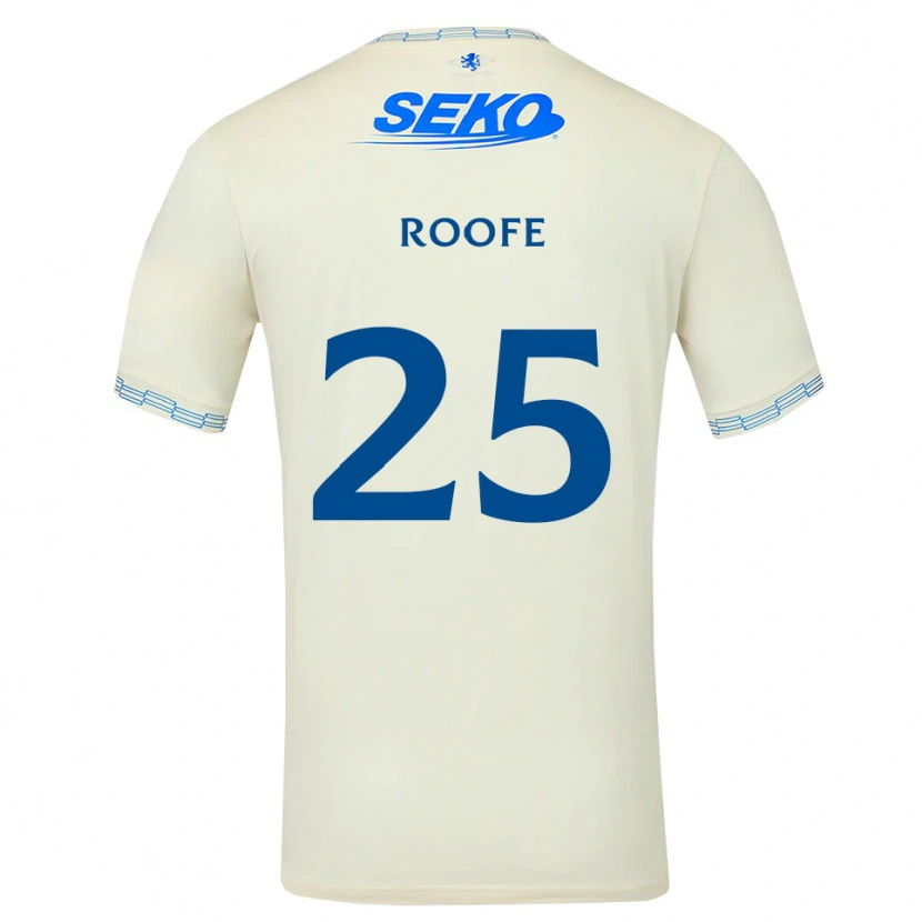 Danxen Mujer Camiseta Kemar Roofe #25 Azul Cielo Profundo Blanco 2ª Equipación 2026/27 La Camisa México