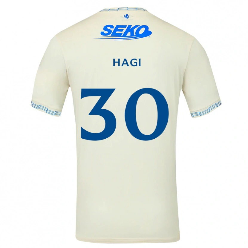 Danxen Mujer Camiseta Ianis Hagi #30 Azul Cielo Profundo Blanco 2ª Equipación 2026/27 La Camisa México