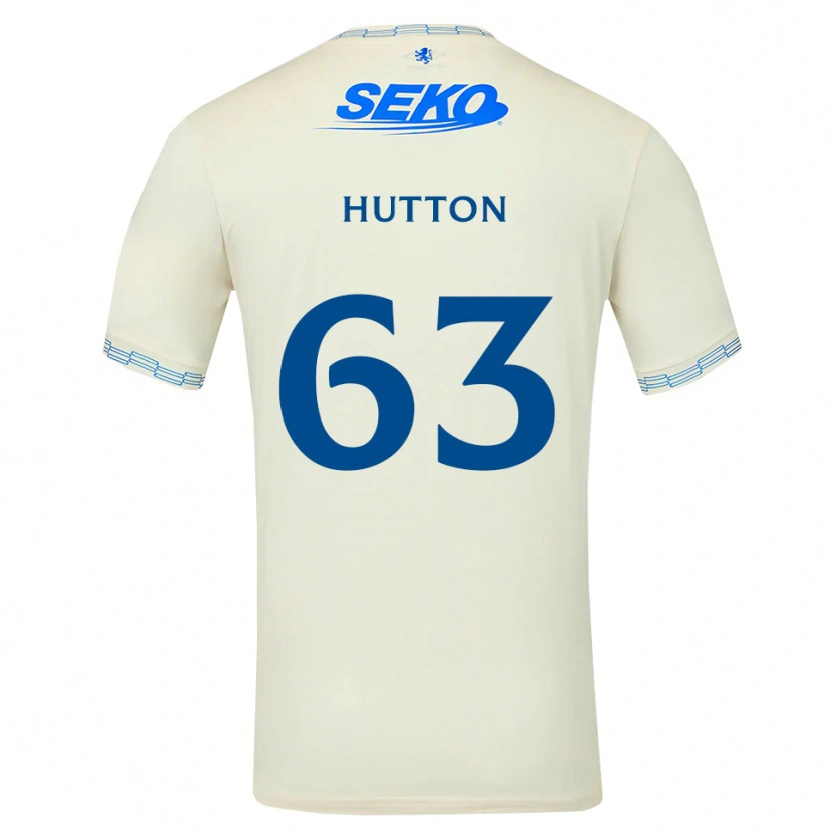 Danxen Mujer Camiseta Zander Hutton #63 Azul Cielo Profundo Blanco 2ª Equipación 2026/27 La Camisa México
