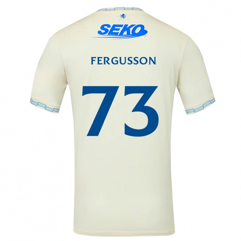 Danxen Mujer Camiseta Coben Fergusson #73 Azul Cielo Profundo Blanco 2ª Equipación 2026/27 La Camisa México