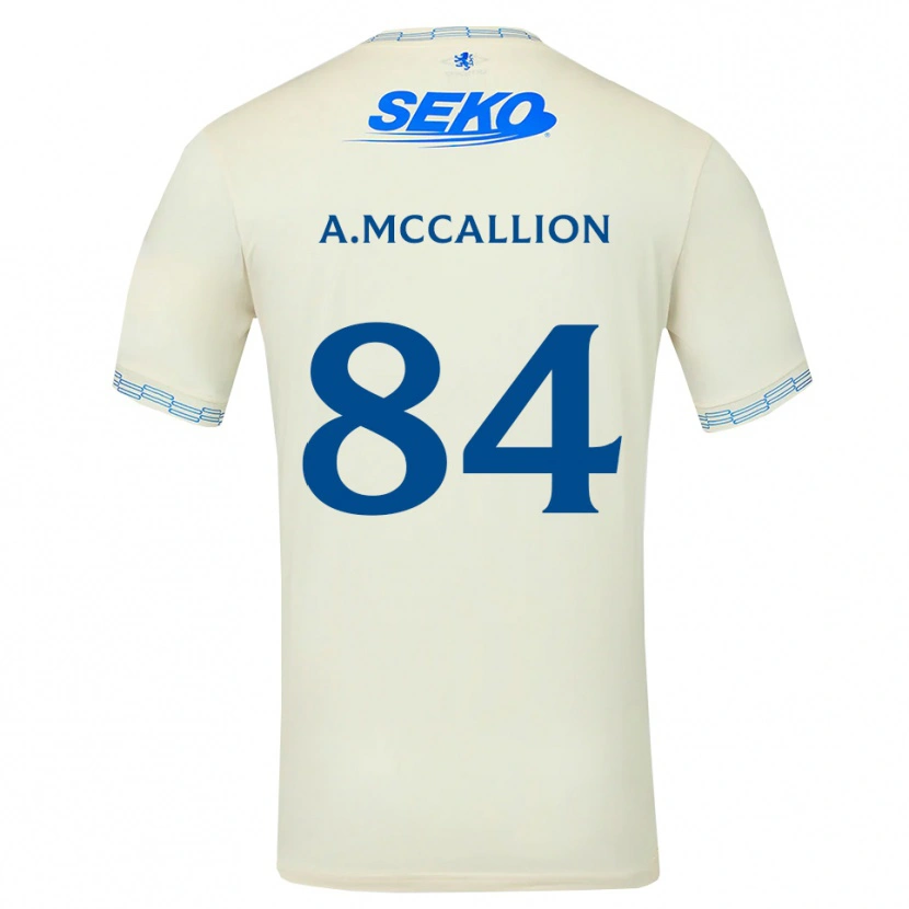 Danxen Mujer Camiseta Aiden Mccallion #84 Azul Cielo Profundo Blanco 2ª Equipación 2026/27 La Camisa México