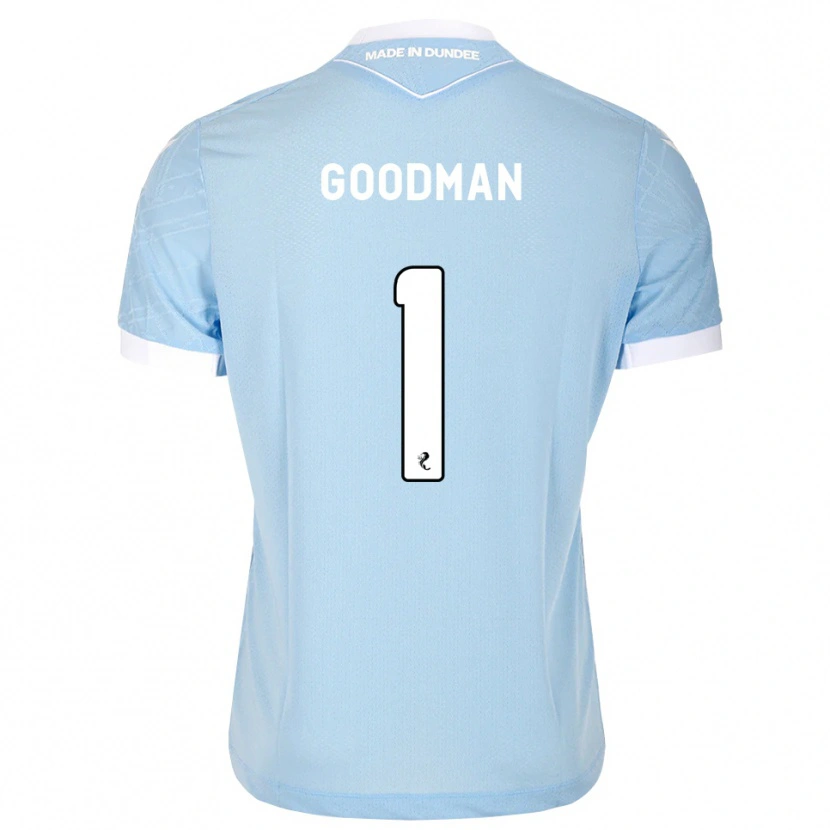 Danxen Mujer Camiseta Owen Goodman #1 Azul Cielo Claro Blanco 2ª Equipación 2026/27 La Camisa México
