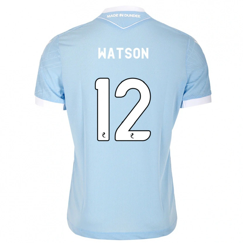 Danxen Mujer Camiseta Johnny Watson #12 Azul Cielo Claro Blanco 2ª Equipación 2026/27 La Camisa México