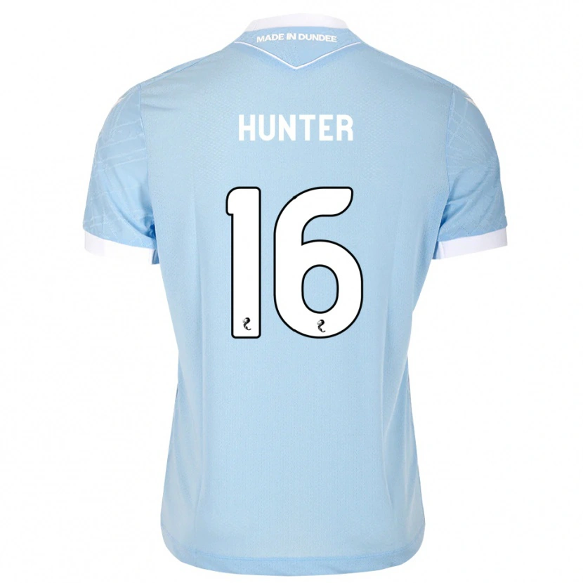 Danxen Mujer Camiseta Michael Hunter #16 Azul Cielo Claro Blanco 2ª Equipación 2026/27 La Camisa México