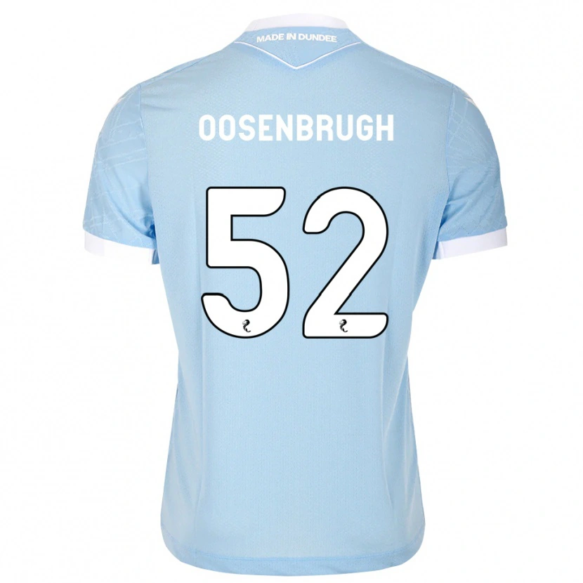 Danxen Mujer Camiseta Charley Oosenbrugh #52 Azul Cielo Claro Blanco 2ª Equipación 2026/27 La Camisa México