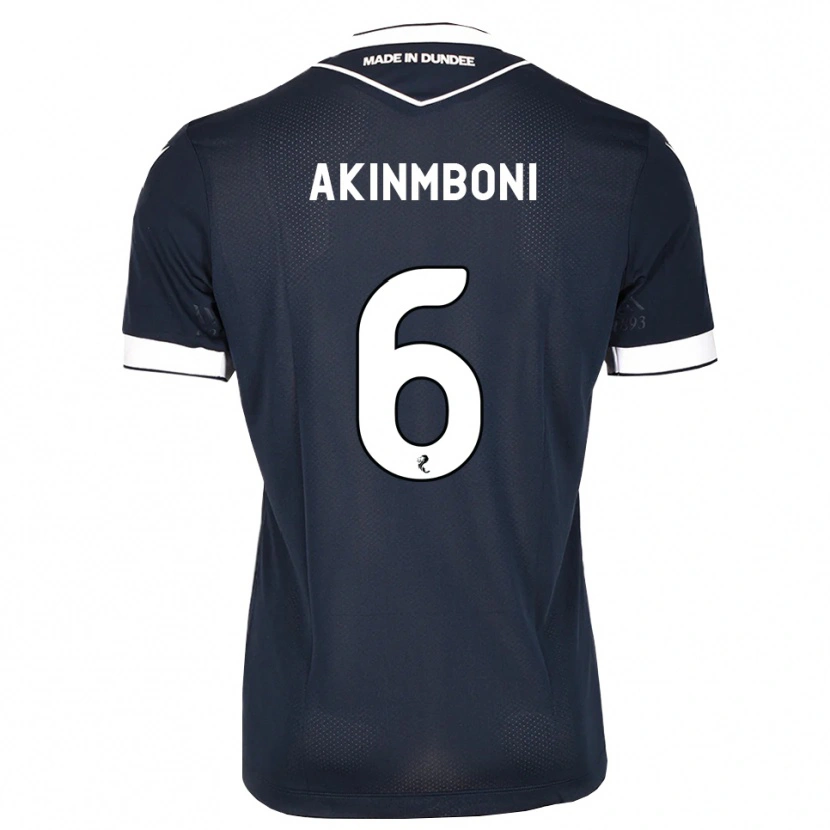Danxen Mujer Camiseta Matai Akinmboni #6 Azul Medianoche Blanco 1ª Equipación 2026/27 La Camisa México