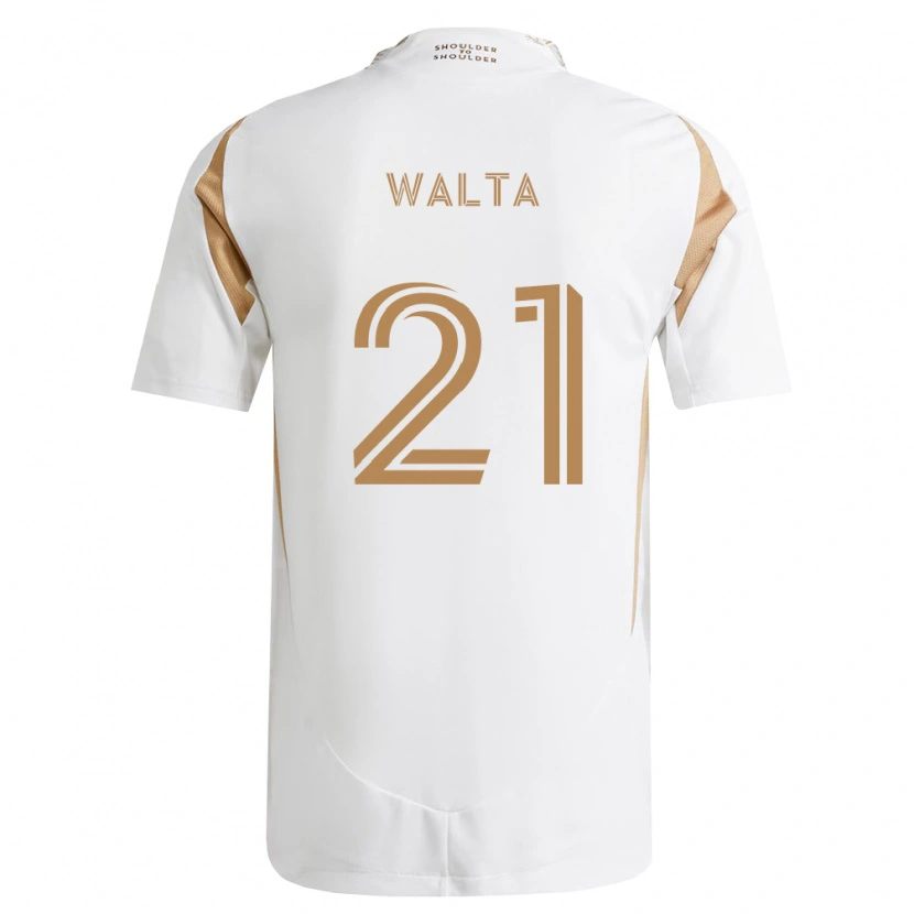 Danxen Mujer Camiseta Leo Walta #21 Blanco Marrón 2ª Equipación 2026/27 La Camisa México
