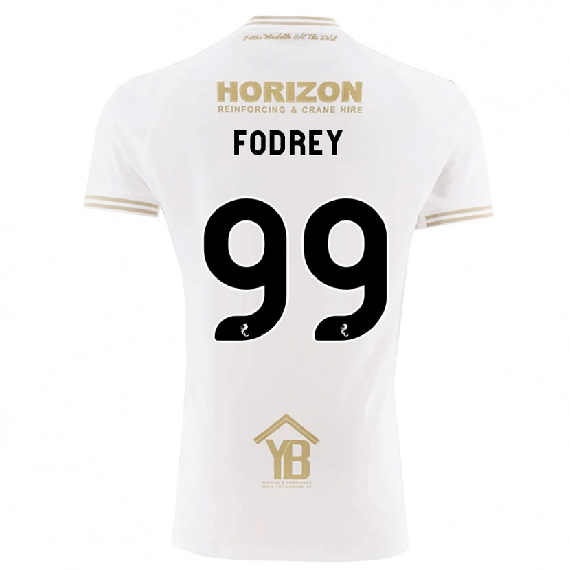 Danxen Niño Camiseta Cj Fodrey #99 Trigo Blanco 2ª Equipación 2026/27 La Camisa México