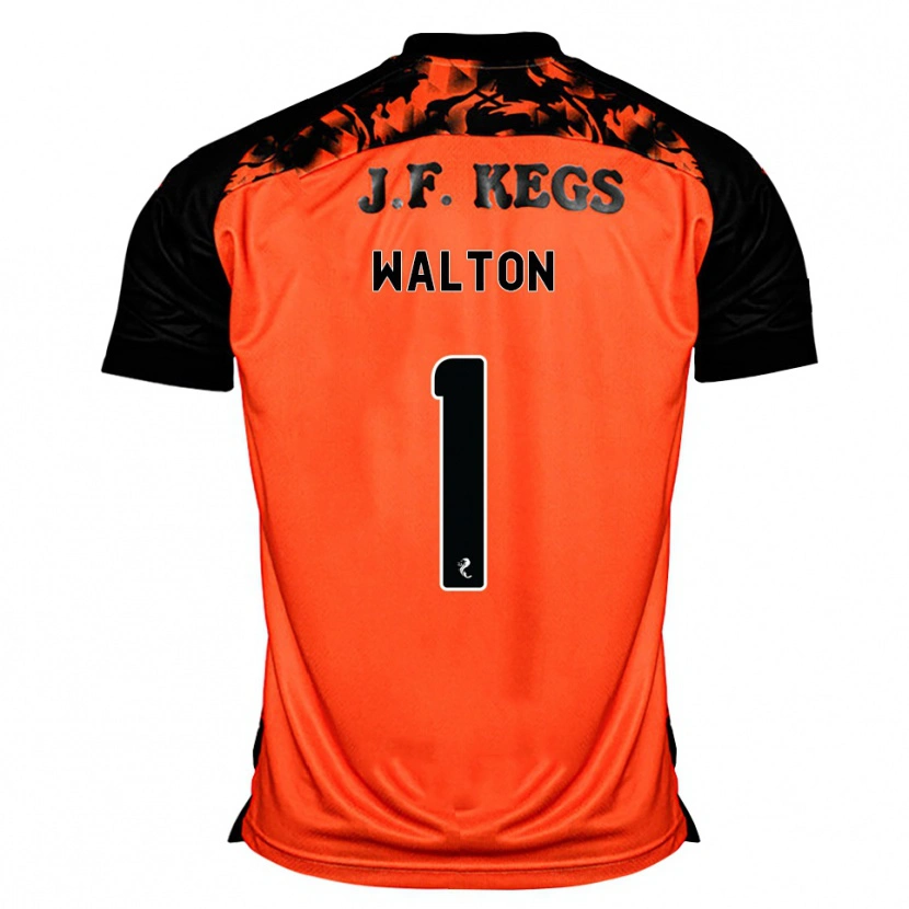 Danxen Niño Camiseta Jack Walton #1 Naranja Negro Blanco 1ª Equipación 2026/27 La Camisa México