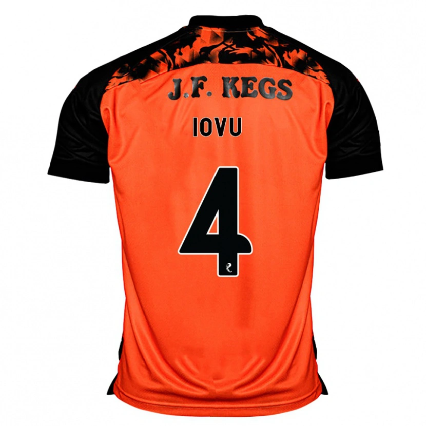 Danxen Niño Camiseta Iurie Iovu #4 Naranja Negro Blanco 1ª Equipación 2026/27 La Camisa México