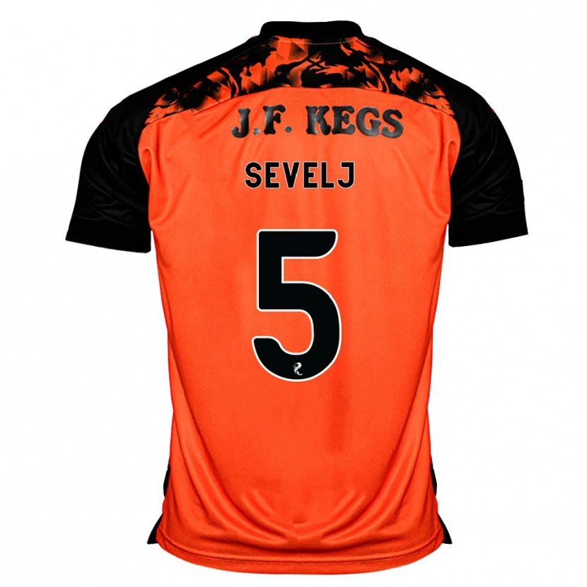 Danxen Niño Camiseta Vicko Sevelj #5 Naranja Negro Blanco 1ª Equipación 2026/27 La Camisa México