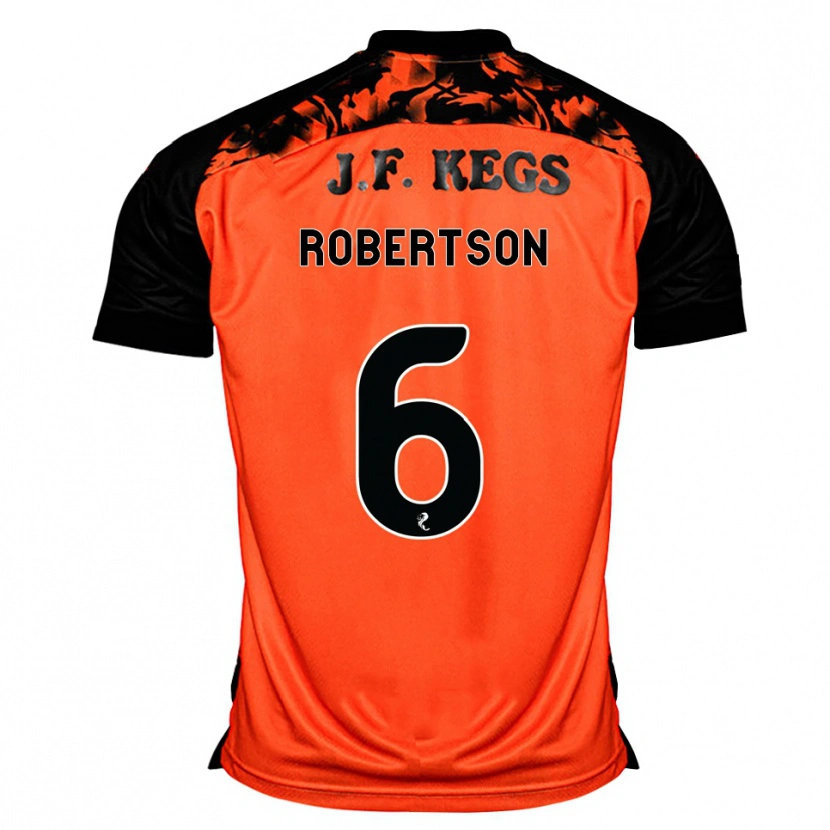 Danxen Niño Camiseta Ashley Robertson #6 Naranja Negro Blanco 1ª Equipación 2026/27 La Camisa México