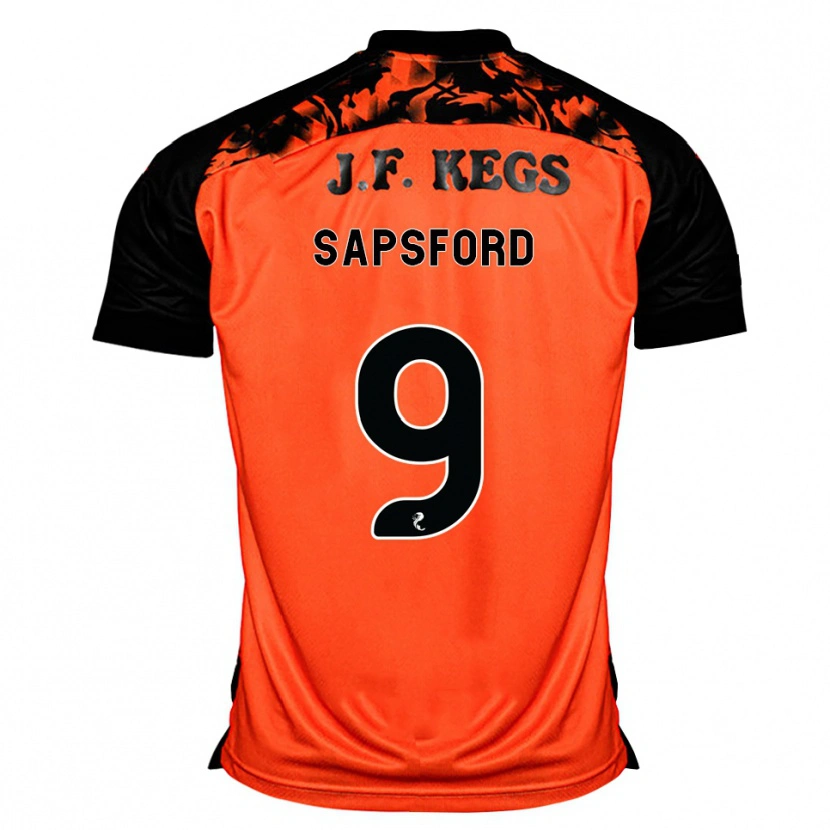 Danxen Niño Camiseta Zachary Sapsford #9 Naranja Negro Blanco 1ª Equipación 2026/27 La Camisa México