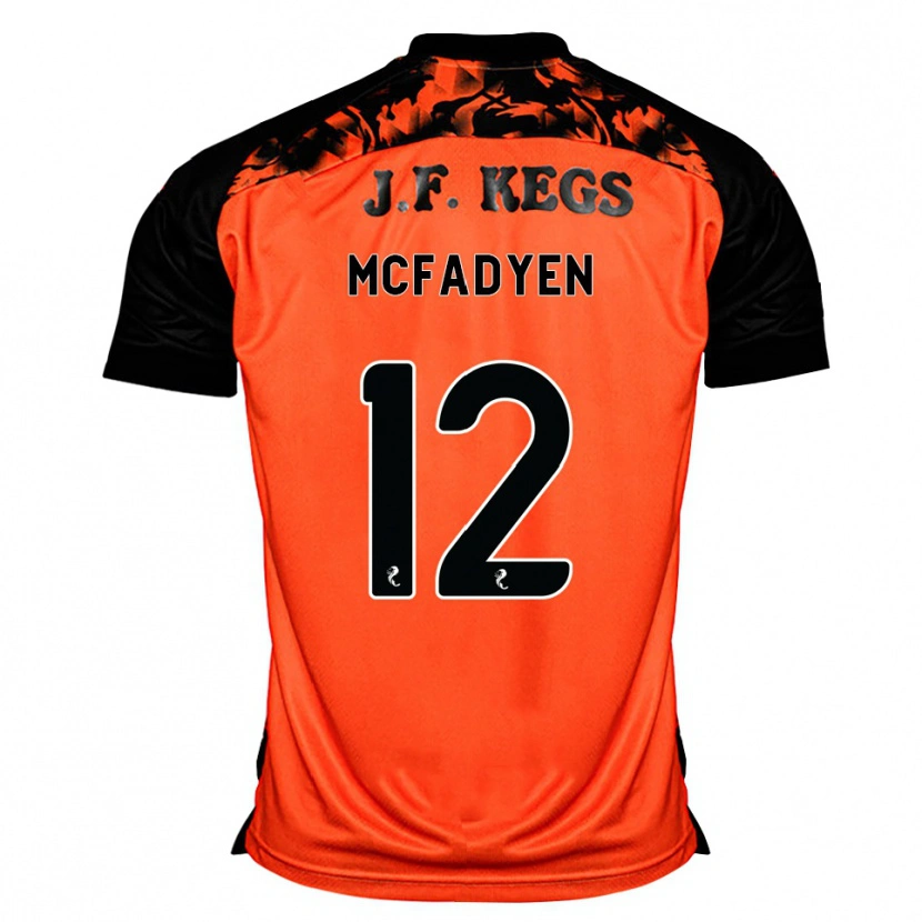 Danxen Niño Camiseta Stacey Mcfadyen #12 Naranja Negro Blanco 1ª Equipación 2026/27 La Camisa México