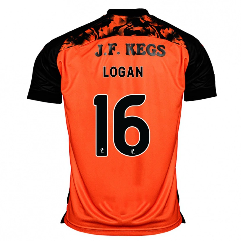 Danxen Niño Camiseta Alex Logan #16 Naranja Negro Blanco 1ª Equipación 2026/27 La Camisa México