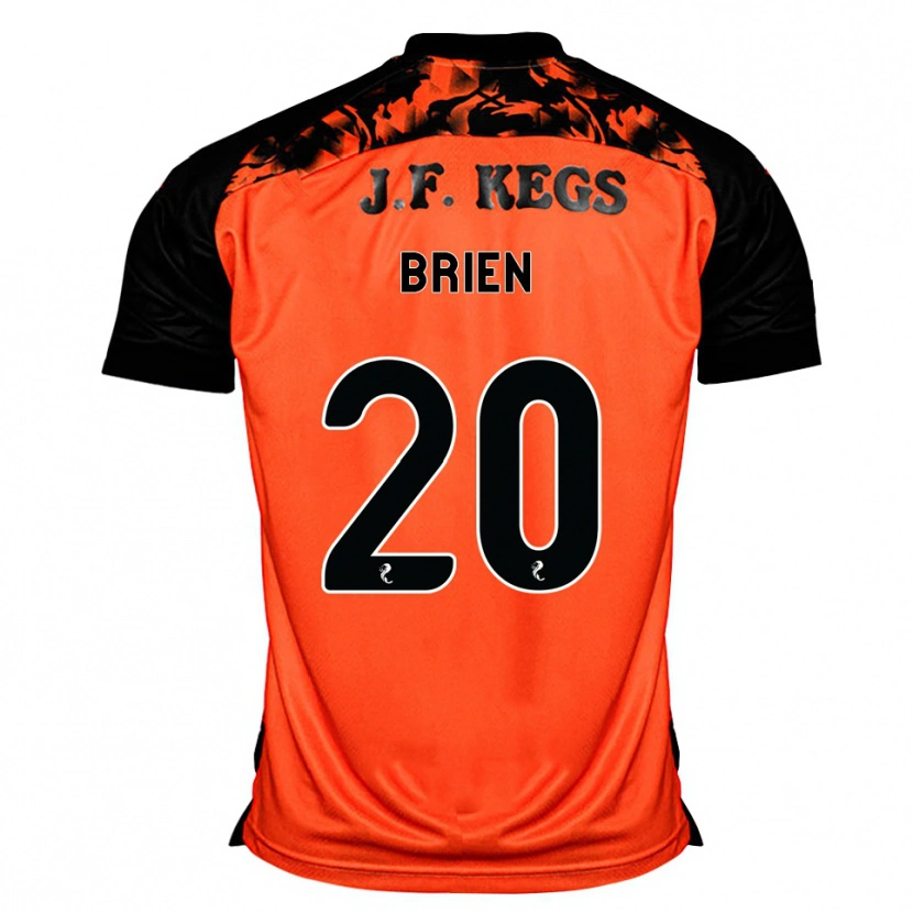 Danxen Niño Camiseta Freya Brien #20 Naranja Negro Blanco 1ª Equipación 2026/27 La Camisa México