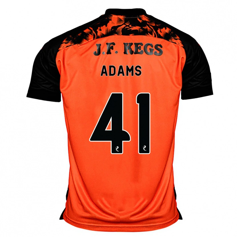 Danxen Niño Camiseta Ruairidh Adams #41 Naranja Negro Blanco 1ª Equipación 2026/27 La Camisa México