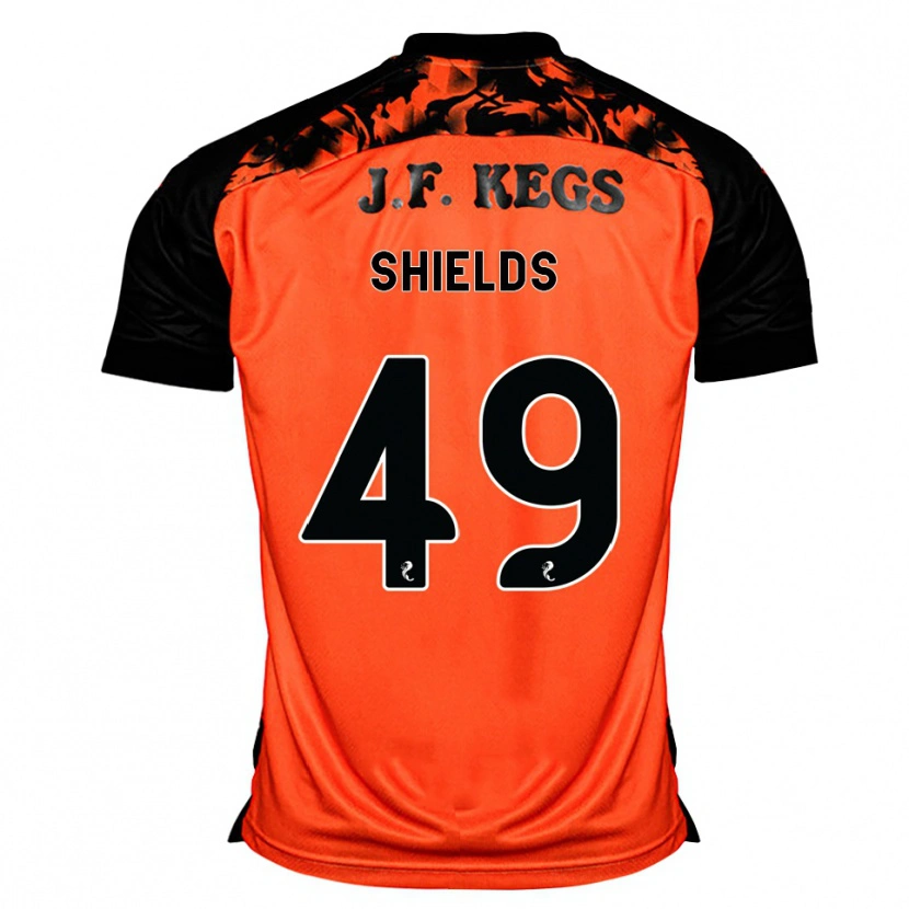 Danxen Niño Camiseta Conal Shields #49 Naranja Negro Blanco 1ª Equipación 2026/27 La Camisa México