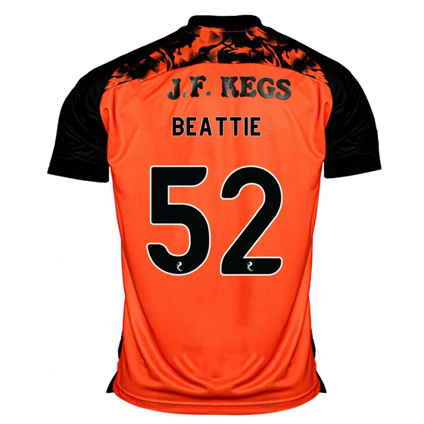 Danxen Niño Camiseta Calvin Beattie #52 Naranja Negro Blanco 1ª Equipación 2026/27 La Camisa México