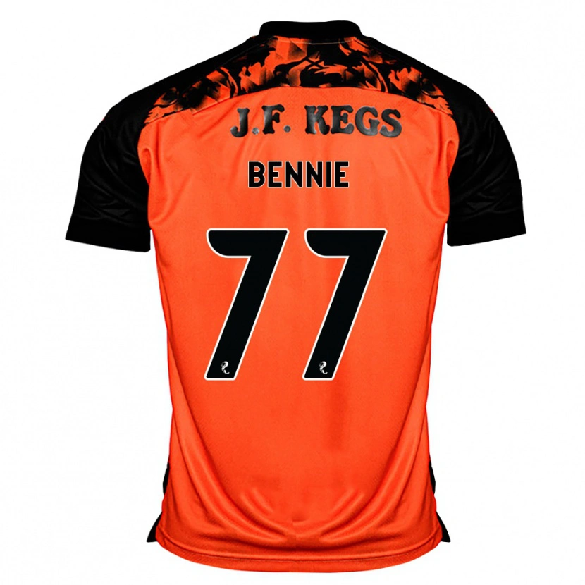 Danxen Niño Camiseta Daniel Bennie #77 Naranja Negro Blanco 1ª Equipación 2026/27 La Camisa México