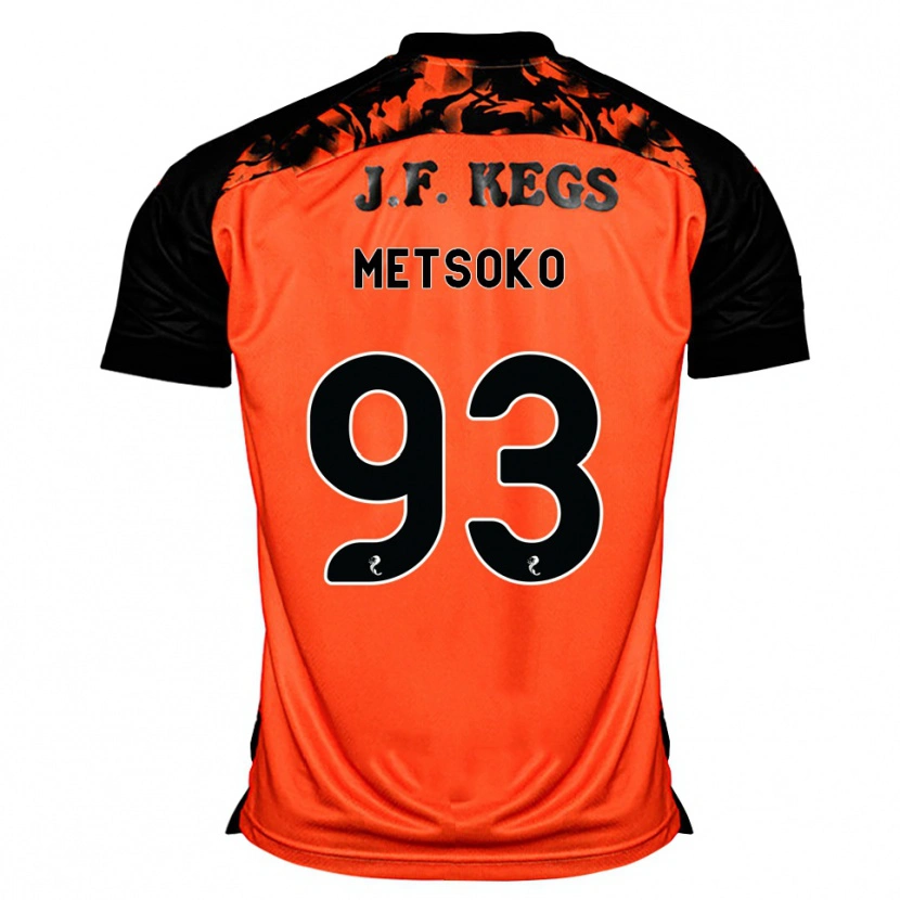 Danxen Niño Camiseta Idjessi Metsoko #93 Naranja Negro Blanco 1ª Equipación 2026/27 La Camisa México