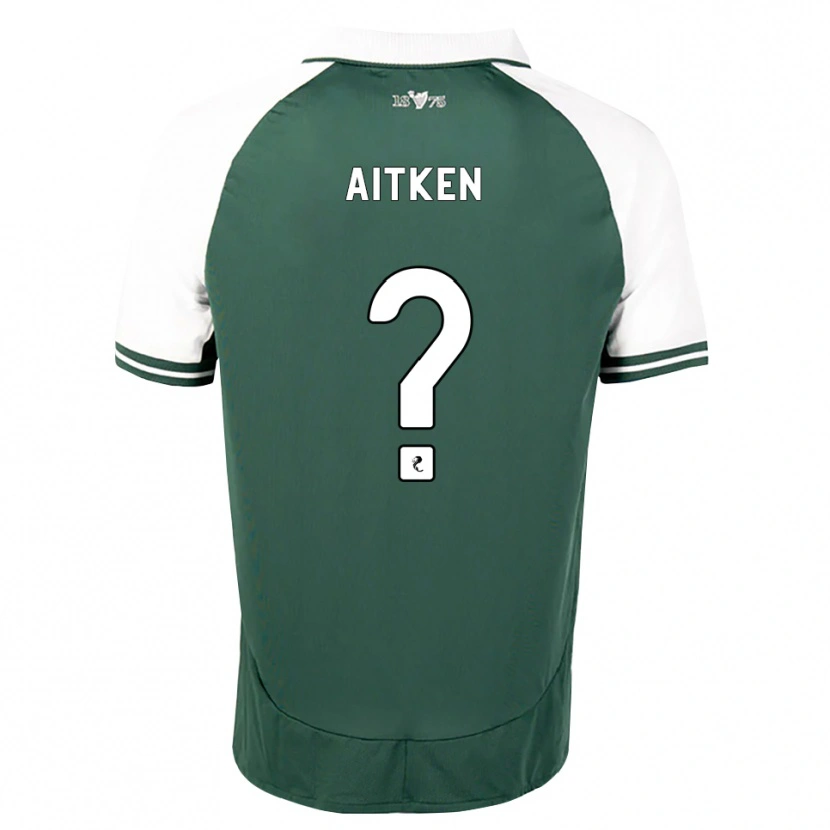 Danxen Niño Camiseta Conor Aitken #0 Verde Marino Blanco 1ª Equipación 2026/27 La Camisa México