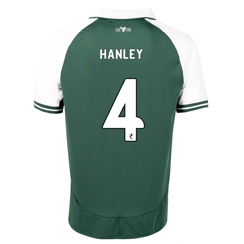 Danxen Niño Camiseta Grant Hanley #4 Verde Marino Blanco 1ª Equipación 2026/27 La Camisa México