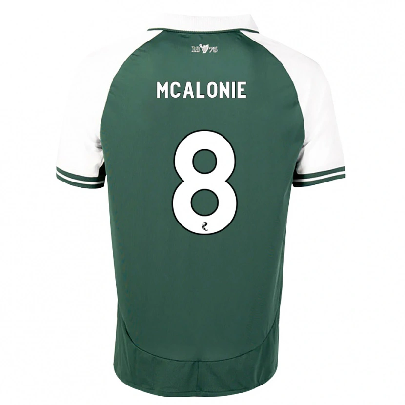 Danxen Niño Camiseta Michaela Mcalonie #8 Verde Marino Blanco 1ª Equipación 2026/27 La Camisa México
