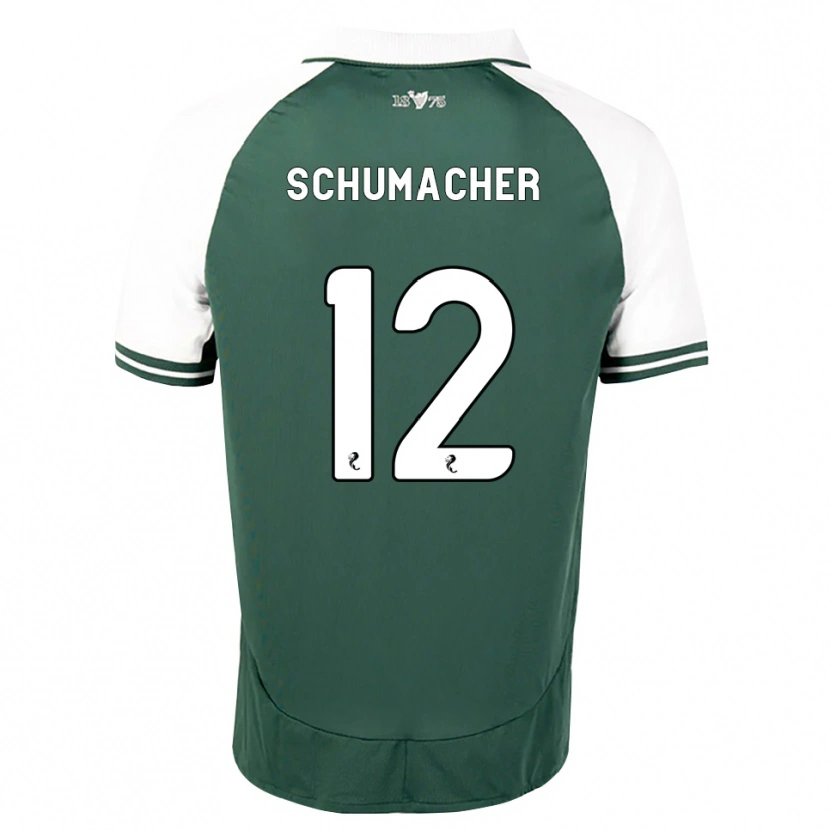 Danxen Niño Camiseta Noa Schumacher #12 Verde Marino Blanco 1ª Equipación 2026/27 La Camisa México