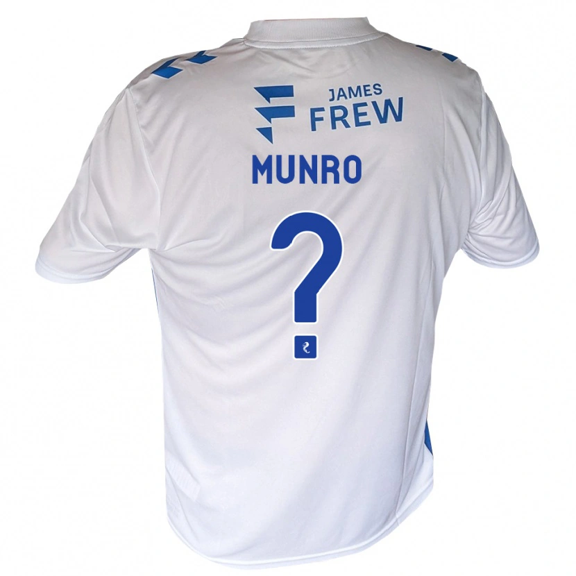Danxen Niño Camiseta Kirsty Munro #0 Azul Real Blanco 1ª Equipación 2026/27 La Camisa México