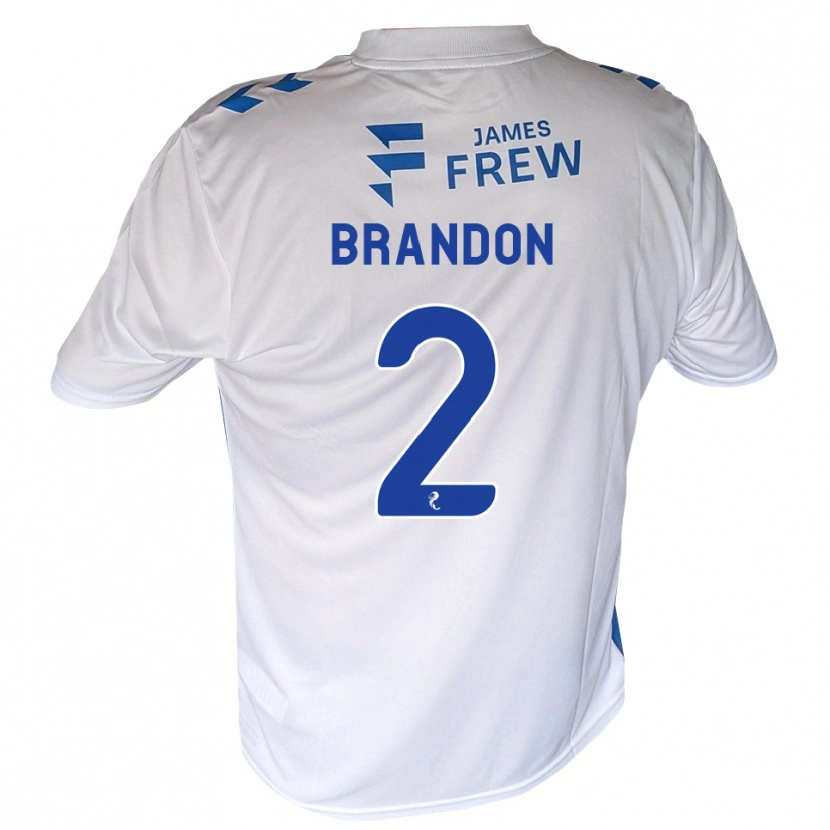 Danxen Niño Camiseta Jamie Brandon #2 Azul Real Blanco 1ª Equipación 2026/27 La Camisa México