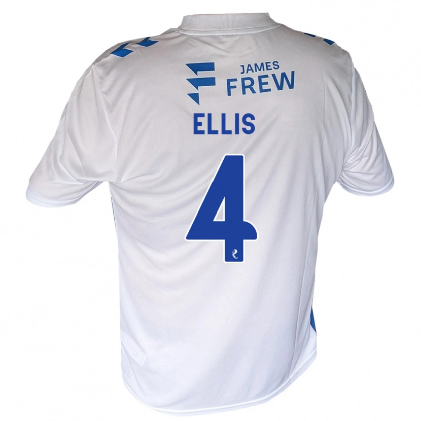 Danxen Niño Camiseta Ruari Ellis #4 Azul Real Blanco 1ª Equipación 2026/27 La Camisa México