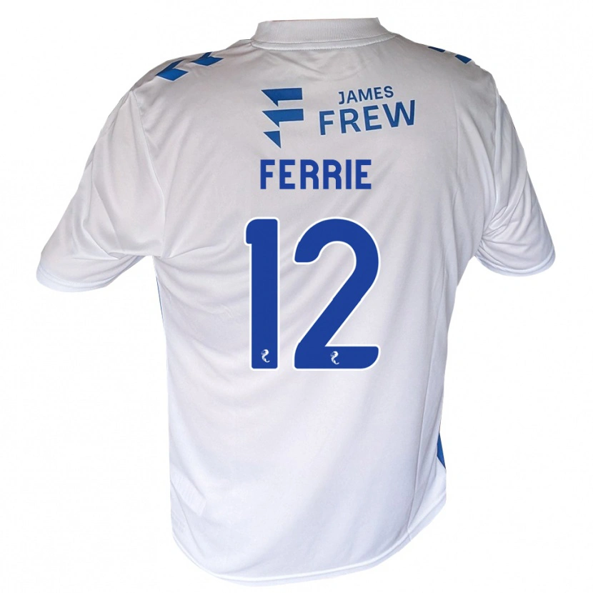 Danxen Niño Camiseta Calum Ferrie #12 Azul Real Blanco 1ª Equipación 2026/27 La Camisa México