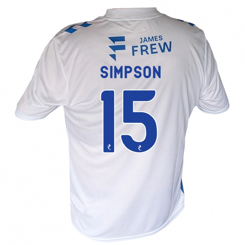 Danxen Niño Camiseta Noah Simpson #15 Azul Real Blanco 1ª Equipación 2026/27 La Camisa México