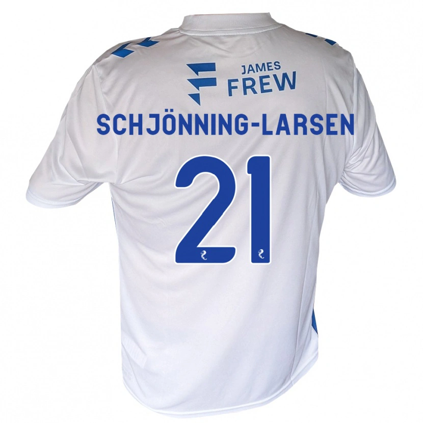 Danxen Niño Camiseta Michael Schjönning-Larsen #21 Azul Real Blanco 1ª Equipación 2026/27 La Camisa México