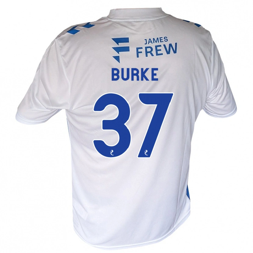 Danxen Niño Camiseta Cole Burke #37 Azul Real Blanco 1ª Equipación 2026/27 La Camisa México