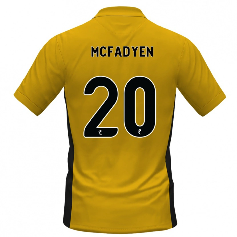 Danxen Niño Camiseta Emma Mcfadyen #20 Naranja Negro 1ª Equipación 2026/27 La Camisa México
