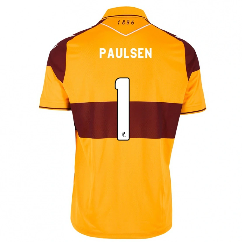 Danxen Niño Camiseta Alex Paulsen #1 Granate Naranja 1ª Equipación 2026/27 La Camisa México